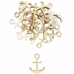 Scrapki drewniane kotwica kotwice sklejka 10szt