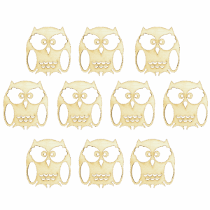 Scrapki drewniane sowa sówka sowy sklejka 10szt