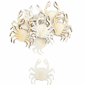 Scrapki drewniane krab kraby sklejka dekor 10szt