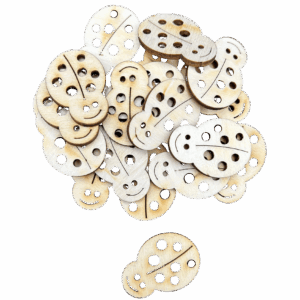 Scrapki drewniane biedronka biedronki dekor 10szt
