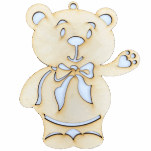 Drewniany miś misiu misiek sklejka ozdoba dekor eko