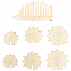 Drewniane podkładki podkładka kubek sklejka jeż