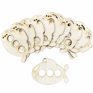 Scrapki drewniane łódź podwodna łodzie łódka 10szt