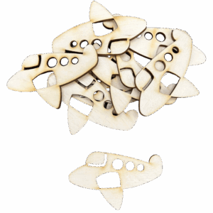 Scrapki drewniane samolot samoloty dekor eko 10szt