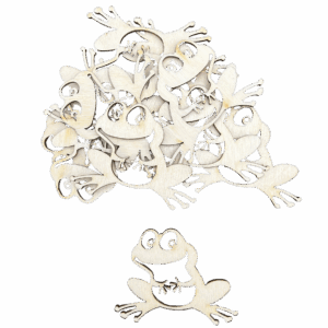 Scrapki drewniane żaba żabka żaby dekor eko 10szt