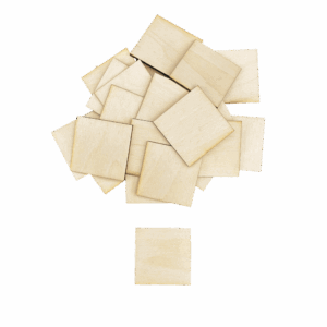 Drewniane kwadraty kwadrat sklejka baza 5x5 5szt
