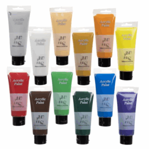 Farby akrylowe zestaw farb 12szt. 100ml farbki