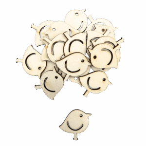 Scrapki drewniane ptaszki ptaki ptak ptaszek 10szt