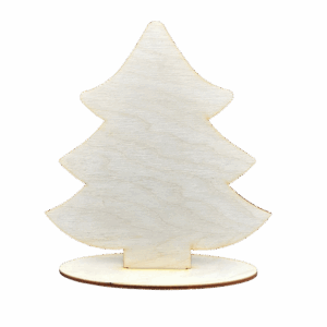 Drewniana choinka drzewko dekoracja stojąca dekor