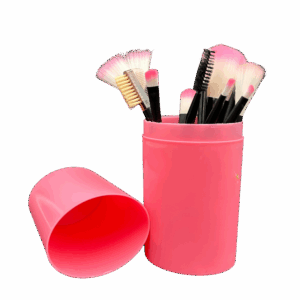 Zestaw pędzli do makijażu etui 12szt profesjonalne