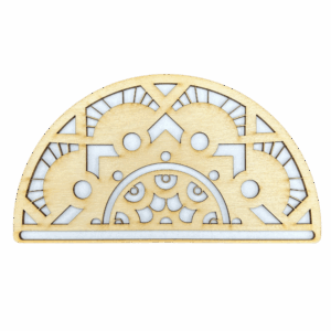 Drewniana półmandala baza do makramy mandala 20cm