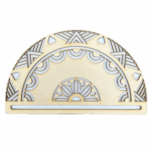 Drewniana półmandala baza do makramy mandala 20cm