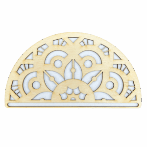 Drewniana półmandala baza do makramy mandala 20cm