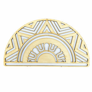 Drewniana półmandala baza do makramy mandala 20cm