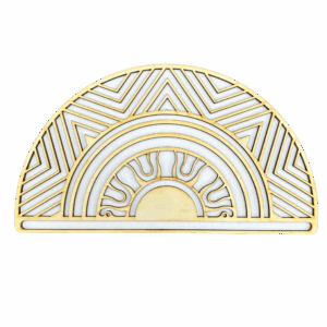 Drewniana półmandala baza do makramy mandala 20cm