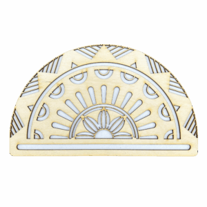 Drewniana półmandala baza do makramy mandala 20cm