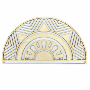 Drewniana półmandala baza do makramy mandala 20cm