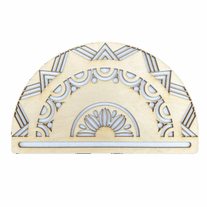 Drewniana półmandala baza do makramy mandala 20cm