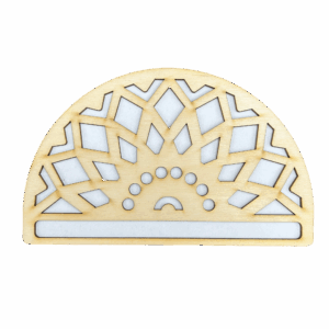 Drewniana półmandala baza do makramy mandala 20cm