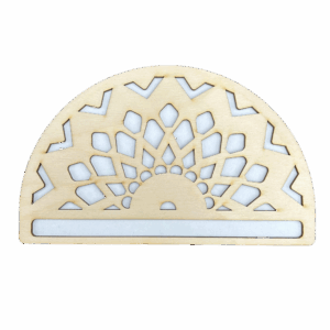 Drewniana półmandala baza do makramy mandala 20cm