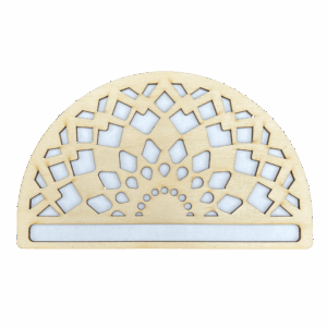 Drewniana półmandala baza do makramy mandala 20cm