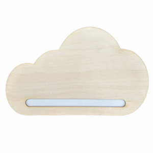 Drewniana półmandala baza uchwyt chmurka chmura