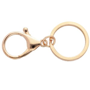 Kółko z karabińczykiem do breloka baza złoto