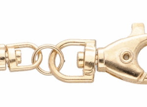 Zapięcie karabińczyk metalowy baza do brelok złoto