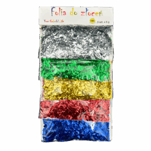 Folia do złoceń płatki folii kolorowa ozdobna dekoracyjna