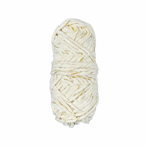 Sznurek bawełniany ze złotą nitką naturalny 40m 3mm