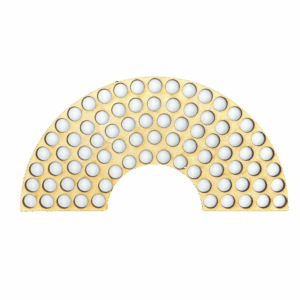 Drewniana tęcza obręcz baza do makramy sklejka łapacz snów 20x10cm