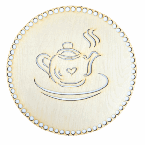 Baza dno do koszyka spód koło 29cm drewniana taca sklejka imbryk czajnik