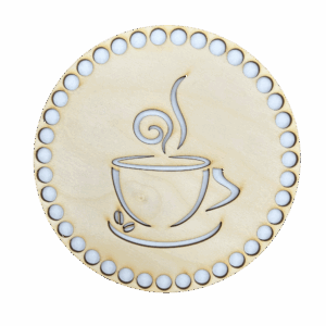 Baza dno do koszyka spód koło 17cm drewniana taca sklejka filiżanka kawa