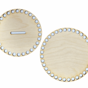 Drewniana baza do skarbonki koszyka komplet wieko dno ze sklejki