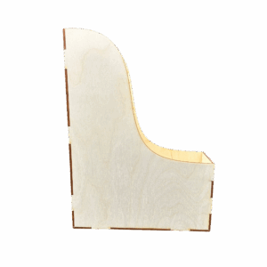 Segregator organizer na dokumenty drewniany biurowy A4 ze sklejki eko