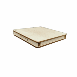 Drewniane pudełko pudełeczko mini pojemnik ze sklejki zamykane deocupage