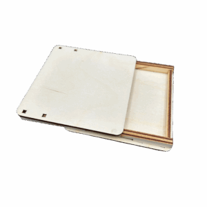 Drewniane pudełko pudełeczko mini pojemnik ze sklejki zamykane deocupage