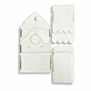 Budka lęgowa karmnik domek dla ptaków drewniany ze sklejki decoupage dekor