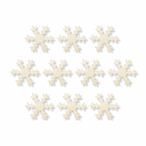 Drewniana śnieżynka śnieg ŚNIEŻKA 2 4cm zestaw 10szt scrapki ze sklejki