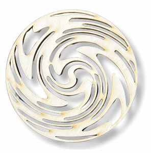 Drewniana podkładka podstawka pod kubek okrągła decoupage 1szt ze sklejki