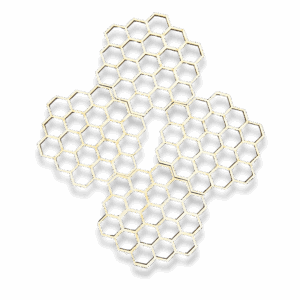 Drewniana podkładka pod kubek podstawka plaster miodu miód ze sklejki 1szt