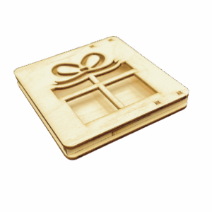 Drewniane pudełko pudełeczko mini pojemnik ze sklejki zamykane deocupage