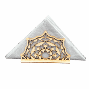 Drewniany serwetnik stojący ze sklejki decoupage ażur ozdoba dekor baza