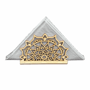 Drewniany serwetnik stojący ze sklejki decoupage ażur ozdoba dekor baza