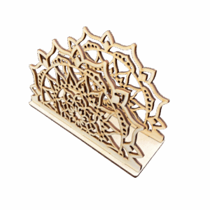 Drewniany serwetnik stojący ze sklejki decoupage ażur ozdoba dekor baza