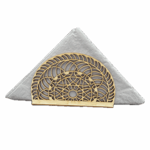 Drewniany serwetnik stojący ze sklejki decoupage ażur ozdoba dekor baza