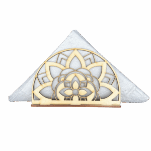 Drewniany serwetnik stojący ze sklejki decoupage ażur ozdoba dekor baza