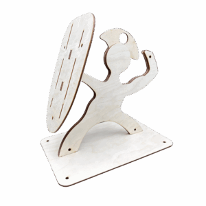 Drewniany stojak na noże nóż ze sklejki drewnianej decoupage dekor