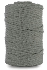 WAS Sznurek bawełniany z rdzeniem 100m 3mm CIEMNY SZARY WAS