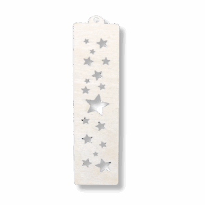 Zakładka do książki drewniana baza gwiazdy decoupage ze sklejki dekor